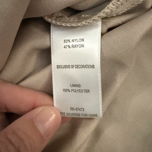 Taylor Women's Dress Black And Nude Lace Overlay Sexy Witch Size 10 - Picture 10 of 11